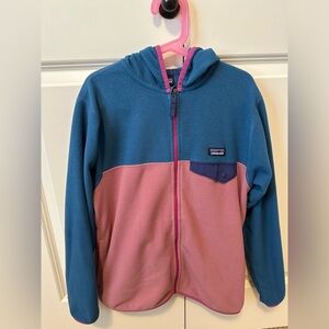 Patagonia Micro D Snap-T Hooded Full Zip Fleece Size 12